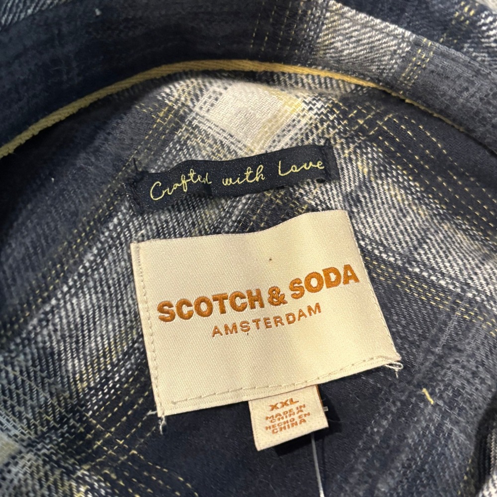 Scotch Soda Womens Flannel Shirt XXL Plaid Western NEW Rustic Cabin Boho 21273 - Picture 7 of 13